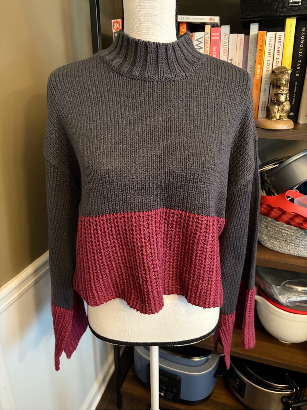 NWOT Derek Heart Sweater